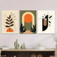 3pcs Modern Abstract Boho Style Metal Print Ready to Hang Art