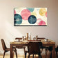 Abstract Circle Vibrant Décor Wall Art Canvas Office Home Room Framed 120x60cm