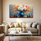 White Pink Orange Flower Vase Wall Art Canvas Office Home Room Framed 120x60cm