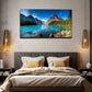 Distant Mountains Suitable Wall Art Canvas Office Home Room Framed 120x60cm