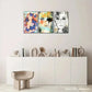 3pcs Blue Butterflies, Dreamlike, Bar Metal Print Ready to Hang Art