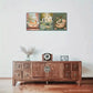 3pcs Rustic Style Snake & Chicken on Bathtub Metal Print Ready to Hang Art