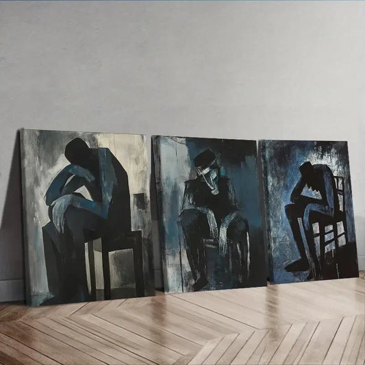 3pcs Luxurious, Decadent Man, Wall Art Set Canvas Framed 40x60cm - High Quality Print 100% Australian Made Wall Canvas Ready to Hang