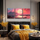 3pcs Features a Large Sun And Ground, Wall Art Set Canvas Framed 60X90cm - High Quality Print 100% Australian Made Wall Canvas Ready to Hang