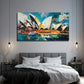 Sydney Opera Perfect Wall Art Canvas Office Home Room Framed 80x45cm