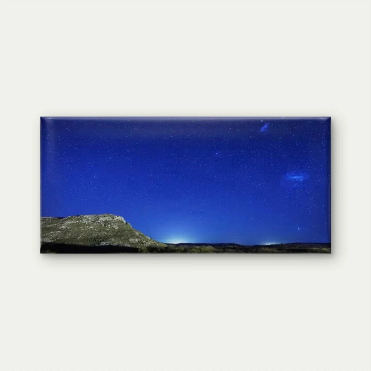 Starry Night Scene Wall Art Canvas Office Home Room Framed 80x45cm
