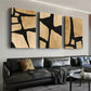3pcs Modern Abstract Figures Irregular Geometric Wall Art Set Canvas Framed 40x60cm - High Quality Print 100% Australian Made Wall Canvas Ready to Hang