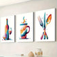 3pcs modern abstract kitchen decoration coffee Wall Art Set Canvas Framed 40x60cm - High Quality Print 100% Australian Made Wall Canvas Ready to Hang