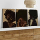 3pcs Modern Art Luxurious Stylish Glamour Figure Wall Art Set Canvas Framed 40x60cm - High Quality Print 100% Australian Made Wall Canvas Ready to Hang