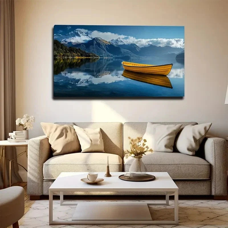 Featuring Sailboat Modern Wall Art canvas office home room framed 120x60cm