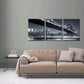 3pcs Modern Black and White New York City  Metal Print Ready to Hang Art