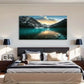 Vintage & Contemporary Lake Wall Art Canvas Office Home Room Framed 80x45cm