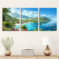 3pcs Tropical Island Canvas Framed 40x60cm - High Quality Print 100% Australian Made Wall Canvas Ready to Hang
