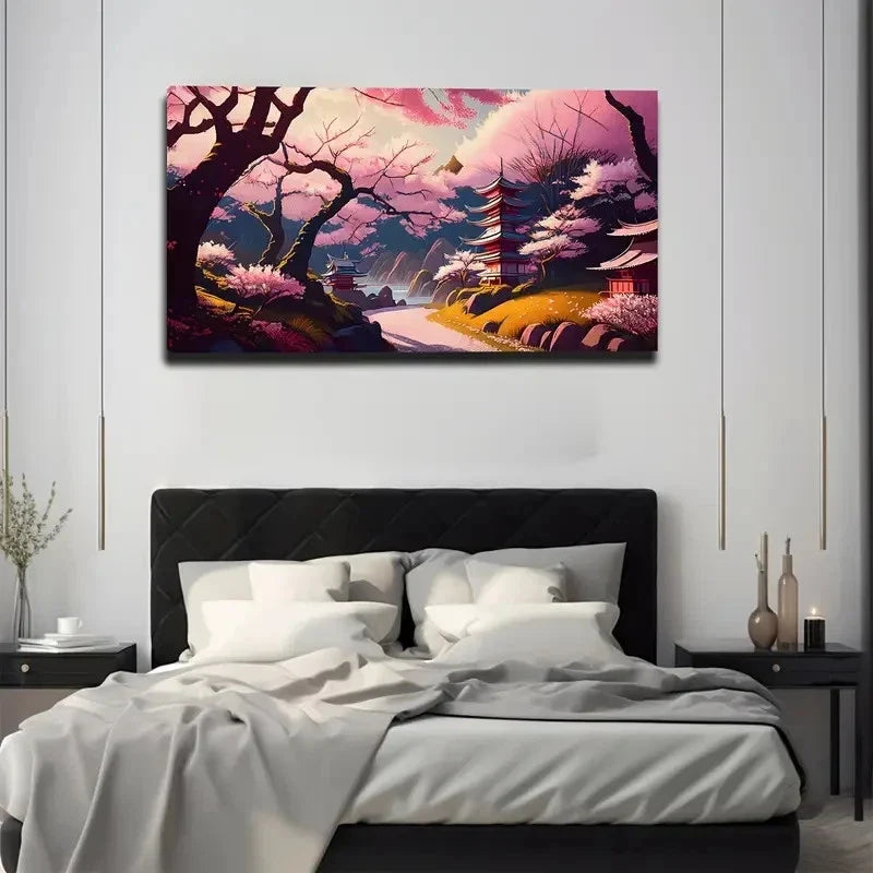Beautiful And Romantic Wall Art Canvas Office Home Room Framed 80x45cm