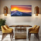 Sunset Scene On Snowy Wall Art Canvas Office Home Room Framed 80x45cm