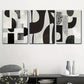 3pcs Black and White Abstract Metal Print Ready to Hang Art