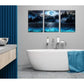 3pcs  Snow-Capped Mountains & Blue Waters Metal Print Ready to Hang Art