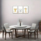 3pcs Leopard Elephant Giraffe Wild Anima Metal Print Ready to Hang Art