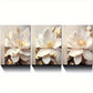 3pcs White Flower Decorations Metal Print Ready to Hang Art