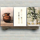3pcs Ceramic Pots Floral Arrangements And Still Metal Print Ready to Hang Art