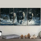 3pcs Fierce Wolf pack Wall Art Set Canvas Framed 40x60cm - High Quality Print 100% Australian Made Wall Canvas Ready to Hang
