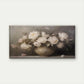 White Peony Flower Vase Wall Art Canvas Office Home Room Framed 120x60cm