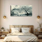 Tree White Flowers Right Side Wall Art Canvas Office Home Room Framed 120x60cm