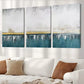 3pcs White Gold & Blue Abstract Design Canvas Framed 40x60cm - High Quality Print 100% Australian Made Wall Canvas Ready to Hang