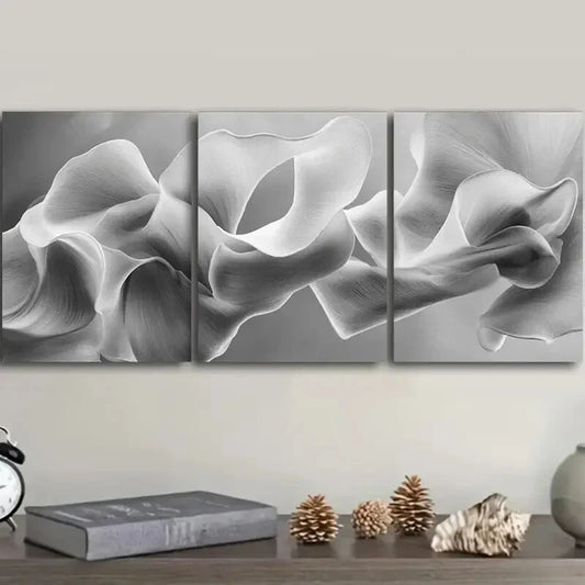 3pcs  Abstract Art Deco Classic Modern  Metal Print Ready to Hang Art