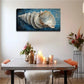 Beautiful White Huge Conch Wall Art Canvas Office Home Room Framed 120x60cm