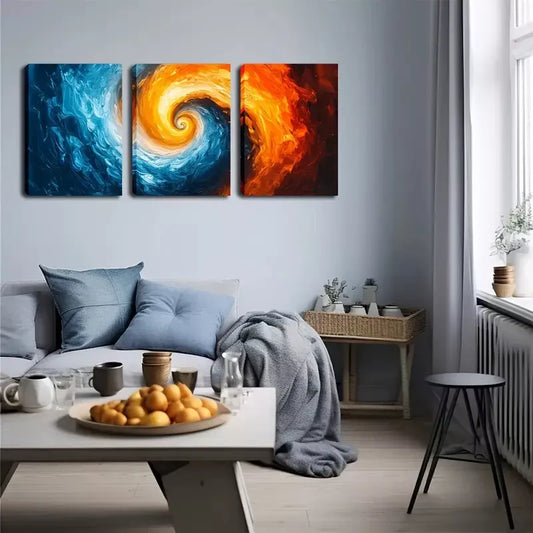 3pcs Abstract Display of The Galaxy  Wall Art Set Canvas Framed 40x60cm - High Quality Print 100% Australian Made Wall Canvas Ready to Hang
