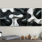 3pcs Shape on black background  Wall Art Set Canvas Framed 40x60cm - High Quality Print 100% Australian Made Wall Canvas Ready to Hang