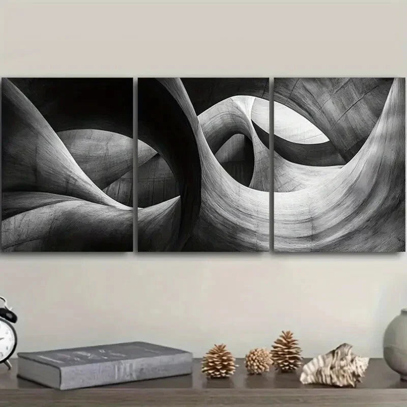3pcs Abstract Art Deco Classic Wall Art Set Canvas Framed 40x60cm - High Quality Print 100% Australian Made Wall Canvas Ready to Hang