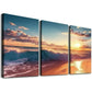 3pcs Golden Lily Wall Art Set Canvas Framed 40x60cm - High Quality Print 100% Australian Made Wall Canvas Ready to Hang