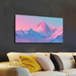 Pink To Purple Mountain Wall Art canvas office home room framed 120x60cm