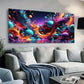 Colorful Bubble Explosion Wall Art Canvas Office Home Room Framed 80x45cm
