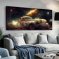 Modern Winter Starry Car wall canvas office home room framed 120x60cm