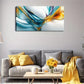 Color Transition Swirl Design Wall Art Canvas Office Home Room Framed 120x60cm