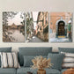 3pcs street scene in Italy, small street Metal Print Ready to Hang Art