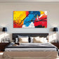 Vivid Colors Expressionism Wall Art Canvas Office Home Room Framed 120x60cm