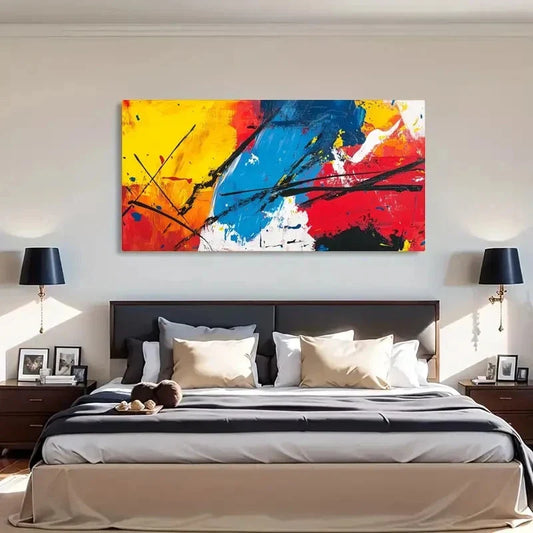 Vivid Colors Expressionism Wall Art Canvas Office Home Room Framed 120x60cm