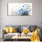Dark Blue To Light Blue Wall Art canvas office home room framed 120x60cm