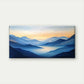 Abstract Mountain Scenery Wall Art Canvas Office Home Room Framed 80x45cm