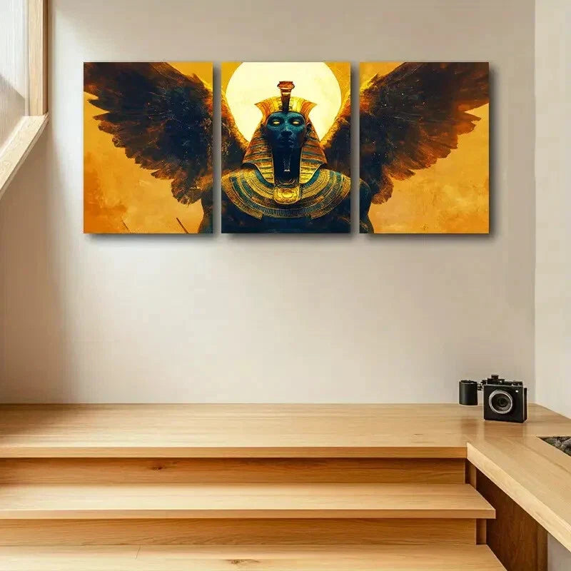 3pcs The king of birds Metal Print Ready to Hang Art