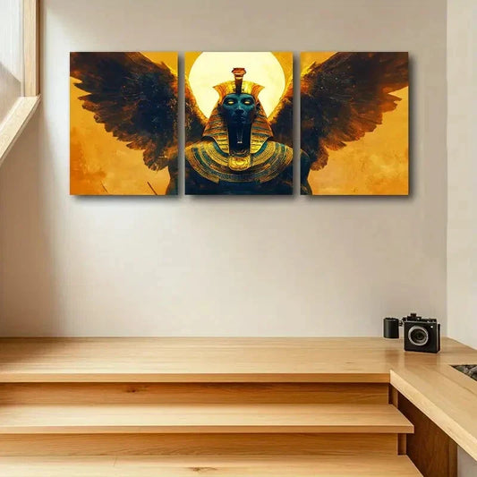 3pcs The king of birds Metal Print Ready to Hang Art