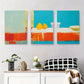 3pcs Vibrant Pears & Citrus Design Abstract Metal Print Ready to Hang Art