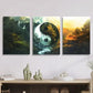 3pcs Different Seasons from Tai Chi Metal Print Ready to Hang Art