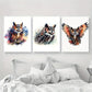 3pcs Simple Geometric Black and White Abstract Metal Print Ready to Hang Art