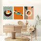 3pcs Classic Modern Cartoon Theme Painting Metal Print Ready to Hang Art