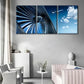 3pcs   Airplane Turbine & Sky Aviation Metal Print Ready to Hang Art